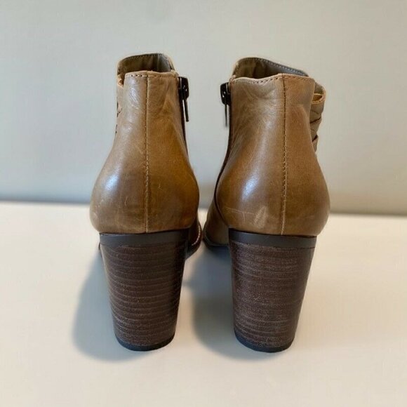 Very Volatile Ankle Boots Booties Brown Leather 8.5 - Picture 6 of 8